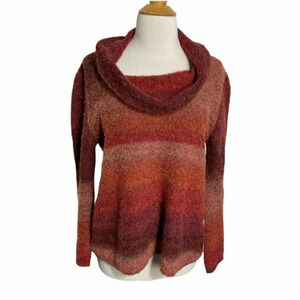 Skye’s the‎ Limit M red orange ombré cowl sweater